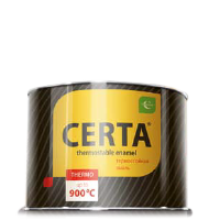 Эмаль термостойкая CERTA белая  400 мл (+500 С)  (12/30)