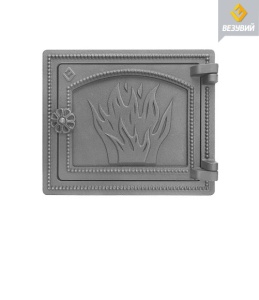 Дверца чугунная ВЕЗУВИЙ ДТ-3  некрашеная (посадочный размер 210 х 250 мм)