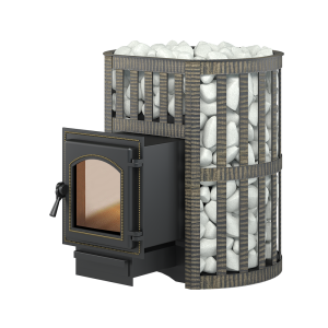 Печь для бани чугунная ЛЕГЕНДА КОВКА 16 дверца 270 (8 - 18 м.куб)