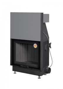 Топка ВЕГА  800 принтинг с подовым горением черный шамот d = 200 мм (16 кВт) Экокамин (TBN800PB)