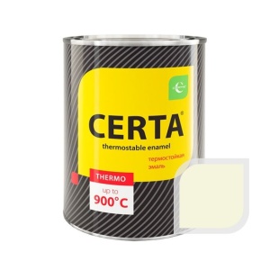 Эмаль термостойкая CERTA бежевая 800 мл (+ 400 С)  (6/15)