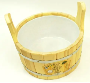 Шайка 15 л с пластиковой вставкой КЕДР