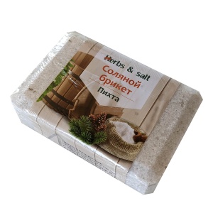 Соляной брикет для бани и сауны, ПИХТА (16)