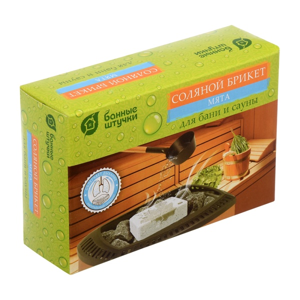 Соляной брикет с травами 
