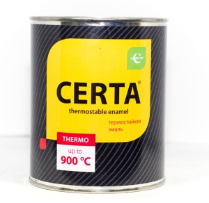Эмаль термостойкая CERTA медная 800 мл (+ 700 С)  (6/15)