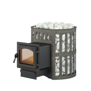 Печь-каменка  чугунная ЛЕГЕНДА КОВКА 12 дверца 260 (6 - 14 м.куб)