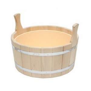 Шайка  5 л одноручная с пластиковой вставкой ЛИПА