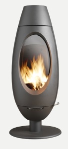 Печь-камин INVICTA ODE чугунная антрацит Франция