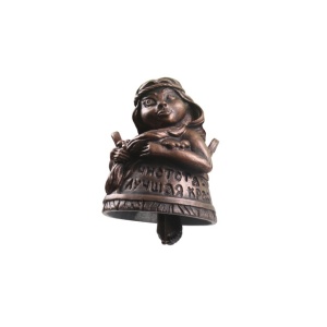 Колокольчик-оберег ХДИ-12.056  БАНЩИЦА патина (ГР: 65 х 61 х 85 мм) ЛИТКОМ