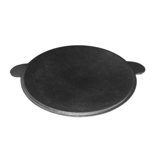 Сковорода чугунная САДЖ СЧ-12 12л (крышка для казана КЧ-12) ЛИТКОМ  (1)