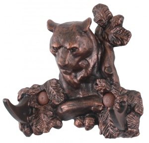 Крючок ХДИ-12.038  СНЕЖНЫЙ БАРС патина (ГР: 110 х 107 х 42 мм) ЛИТКОМ