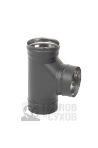 Сэндвич d = 115/200 мм (Н+Н) L =  500 мм ТИС (0,8 ММ) MC Black