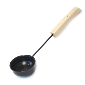 Черпак 0,2 л оксидированный сталь (черный) ручка ЛИПА