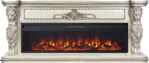 Портал Windsor 60 слоновая кость с темной патиной для электроочага Vision 60 LED (RoyalFlame)