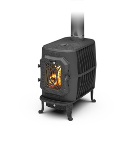 Печь отопительная чугунная Верона дверца со стеклом