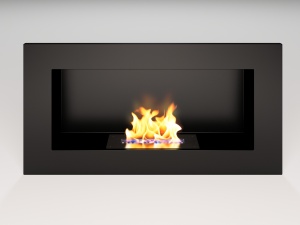 Биокамин  WINDOW blac АРОМА встраиваемый, настенный