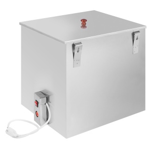 Бак125 литров для регистра горизонтальный КВАДРАТНЫЙ ВЕЗУВИЙ с ТЭНом