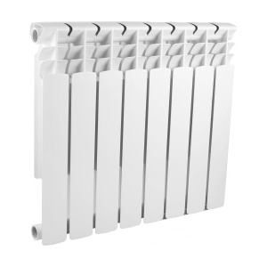 Радиатор алюминиевый THERMA Q2 500/80 - 8 секций (Гарантия 7 лет,Теп. 0,131 кВт за 1 сек)