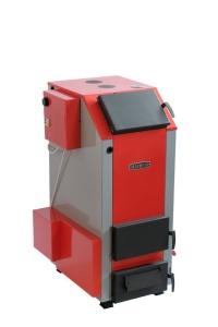 Котел отопительный  длит.горения МАГНУМ 15 ТЭ без ТЭН d=150 мм с установленным механизмом (G 1-1/4