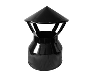 Оголовок d = 115/200 мм с зонтом  AGNI  ЭМАЛИРОВАННЫЙ